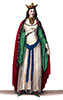 Imagette de Clothilde, reine de France - Costumes de France - reproduction © Norbert Pousseur