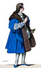Imagette de Thomas de Foix en son costume - Gravure  reproduite puis restaurée numériquement par © Norbert Pousseur
