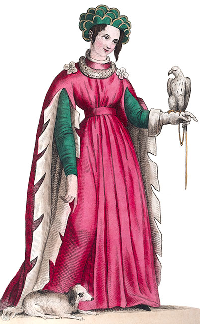 Madeleine de France, dessinée  par Léopold Massard -  Gravure reproduite puis restaurée par © Norbert Pousseur