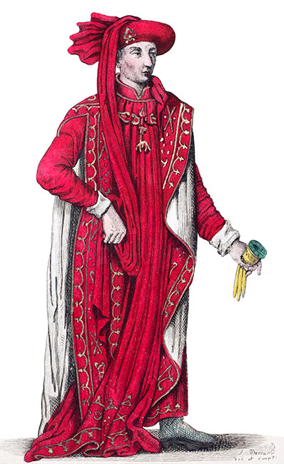Philippe le Bon, duc de Bourgogne, dessin de Léopold Massard - Gravure  reproduite puis restaurée par © Norbert Pousseur