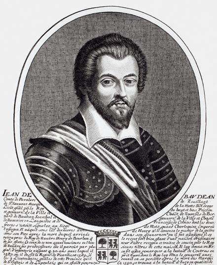 Henri de Baudéan - gravure de Daret - Gravure  reproduite puis restaurée par © Norbert Pousseur