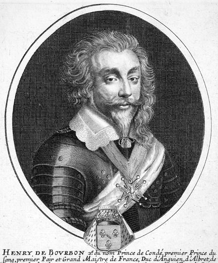 Henri II de Bourbon - gravure de Daret - Gravure  reproduite puis restaurée par © Norbert Pousseur