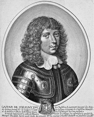 Gaspard IV de Coligny - gravure de Daret - Gravure  reproduite puis restaurée par © Norbert Pousseur