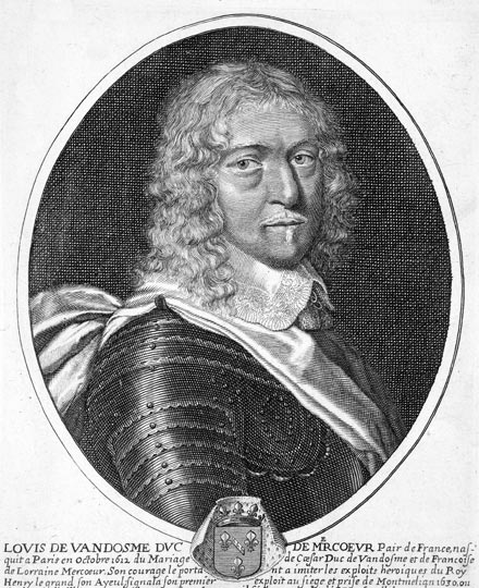 Louis II de Vendôme - gravure de Daret - Gravure  reproduite puis restaurée par © Norbert Pousseur