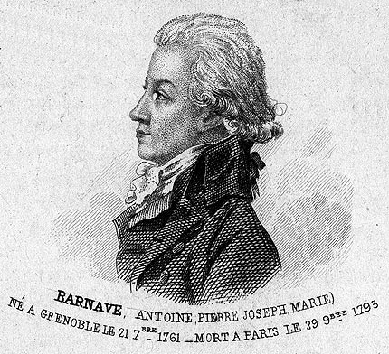 Antoine Barnave, député - 1761 / 1793 - Gravure  reproduite puis restaurée par © Norbert Pousseur