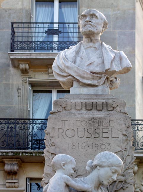 Théophile Roussel - photographie de statue,  © Norbert Pousseur