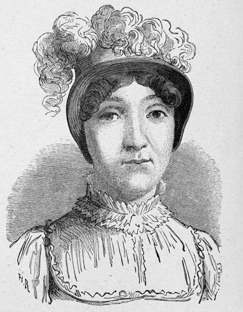 Sophie Blanchard, aéronaute française - Gravure  reproduite puis restaurée par © Norbert Pousseur