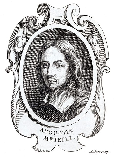 Augustin Metelli, peintre italien - Gravure  reproduite puis restaurée par © Norbert Pousseur