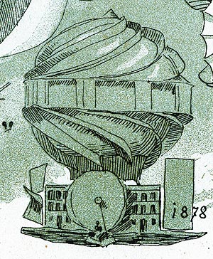 Ballon forteresse de 1878 - reproduction Norbert Pousseur