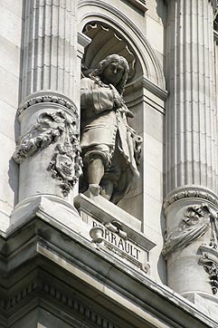 Statue de Charles Perrault, litt&eacute;rateur et po&egrave;te - &copy; Norbert Pousseur