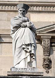 Fran&ccedil;ois Rabelais - Sculpture de la cour Napol&eacute;on du Louvre - &copy; Norbert Pousseur