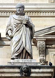 Fran&ccedil;ois Auguste de Thou - Magistrat - 1607 / 1642 - Sculpture de la cour Napol&eacute;on du Louvre - &copy; Norbert Pousseur