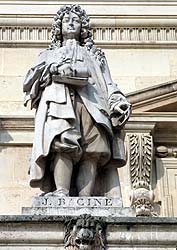 Jean Racine- Ecrivain - 1639 / 1699 - Sculpture de la cour Napol&eacute;on du Louvre - &copy; Norbert Pousseur