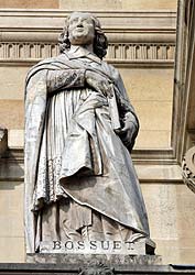 Jacques B&eacute;nigne Bossuet - Pr&eacute;lat et th&eacute;ologien, &eacute;v&ecirc;que de Meaux - 1627 / 1704 - Sculpture de la cour Napol&eacute;on du Louvre - &copy; Norbert Pousseur