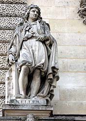 Gottfried Keller - Conteur et po&ecirc;te - 1819 / 1890 - Sculpture de la cour Napol&eacute;on du Louvre - &copy; Norbert Pousseur