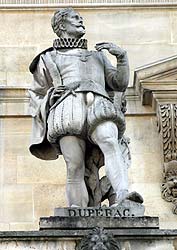 Etienne Dup&eacute;rac - Graveur - 1530 / 1604 - Sculpture de la cour Napol&eacute;on du Louvre - &copy; Norbert Pousseur