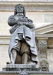 Charles Alexandre Lesueur - Dessinateur zoologue - 1778 / 1846 - Sculpture de la cour Napol&eacute;on du Louvre - &copy; Norbert Pousseur
