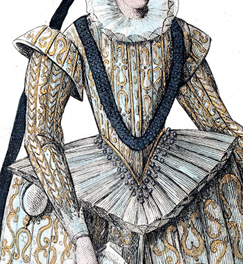 Justaucorps 
port&eacute; par Marie de Medicis - reproduction &copy; Norbert Pousseur