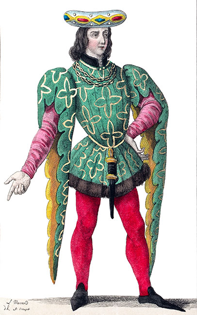 Charles de Montaigu (ou Montagu), dessiné par Léopold Massard - Gravure  reproduite puis restaurée par © Norbert Pousseur
