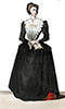 Imagette d'Anne de Thou, en son costume, &eacute;pouse de Philippe Hurault, - Gravure reproduite puis restaur&eacute;e num&eacute;riquement par &copy; Norbert Pousseur