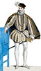 Imagette de Charles IX, roi de France, en costume - gravure reproduite et restaurée par © Norbert Pousseur