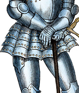 Tonnelet d'armure de gendarme du 15ème siècle- reproduction © Norbert Pousseur