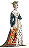 Imagette d'Isabelle Stuart en son costume, dessiné par Massard - reproduction © Norbert Pousseur