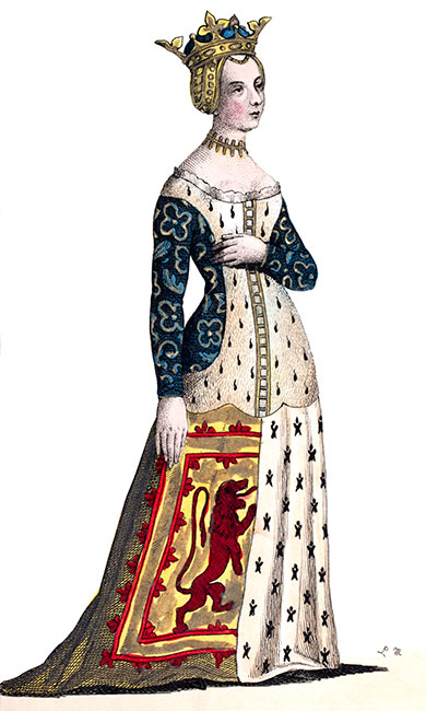 Isabelle Stuart, dessin de Léopold Massard - Gravure  reproduite puis restaurée par © Norbert Pousseur