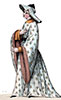 Imagette de Jeannne de Chalon en son costume, dessiné par Massard - reproduction © Norbert Pousseur