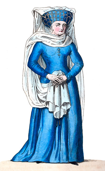 Marguerite de Comminges, dessin de Léopold Massard - Gravure  reproduite puis restaurée par © Norbert Pousseur