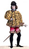Imagette de Pierre de Giac en son costume, dessiné par Massard - reproduction © Norbert Pousseur