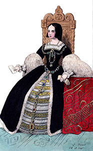 Claude de France, reine de France - Gravure reproduite puis restaurée par © Norbert Pousseur