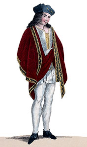 Manteau porté  par Odet de Foix - reproduction © Norbert Pousseur