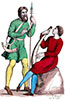 Imagette de Bergère au 16ème siècle  - reproduction © Norbert Pousseur