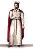 Imagette de Childebert, roi de France - Costumes de France - reproduction © Norbert Pousseur