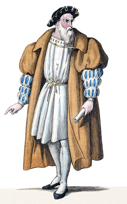 Claude d'Annebault en son costume - Gravure  reproduite puis restaurée numériquement par © Norbert Pousseur