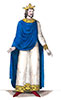 Imagette de Clotaire II, roi de France - Costumes de France - reproduction © Norbert Pousseur