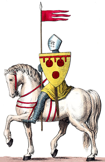 Pierre de Courteany comte de Nevers dessiné par Léopold Massard - Gravure  reproduite puis restaurée par © Norbert Pousseur