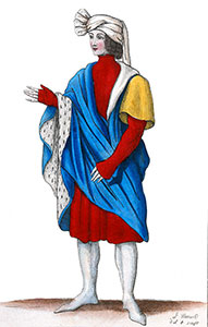 Guillaume comte de Toulouse portant un bonnet - gravure restaurée par © Norbert Pousseur