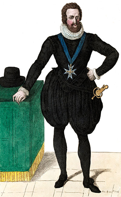 Charles IX, roi de France, en costume - gravure reproduite et restaur&eacute;e par &copy; Norbert Pousseur