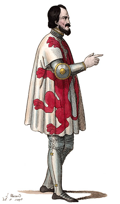 Henri III de Namur et d'Arlon, dessiné par Léopold Massard - Gravure  reproduite puis restaurée par © Norbert Pousseur