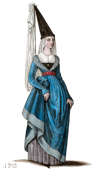 Jeanne la flamande, dessinée  par Léopold Massard - Gravure  reproduite puis restaurée par © Norbert Pousseur