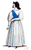 Imagette de Mabille de Riez en son costume, dessiné par Léopold Massard - reproduction © Norbert Pousseur
