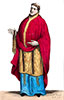 Imagette de Saint Odon en son costume, dessiné par Massard - reproduction © Norbert Pousseur