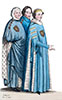 Imagette de l'Ordre de l'Ecu d'or, Louis II de Bourbon au premier plan, dessin de Léopold Massard  - reproduction © Norbert Pousseur