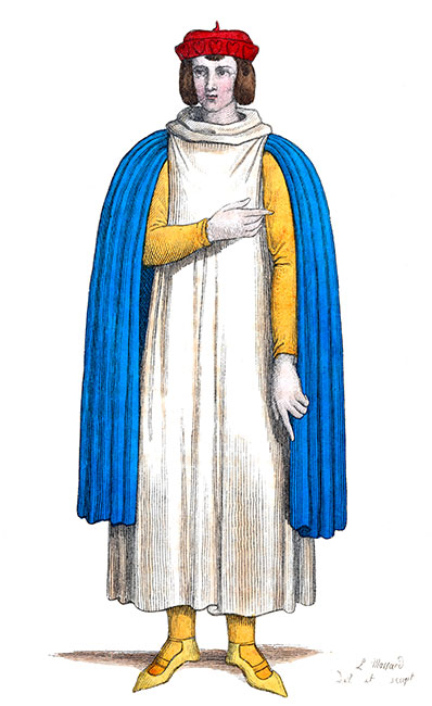 Renaud de St Vincent, de Senlis, dessiné par Léopold Massard - Gravure  reproduite puis restaurée par © Norbert Pousseur
