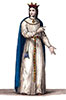 Imagette d'Ultrogothe, reine de France - Costumes de France - reproduction © Norbert Pousseur