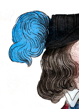 Panache du chapeau 
d'un valet de pied du roi - reproduction © Norbert Pousseur
