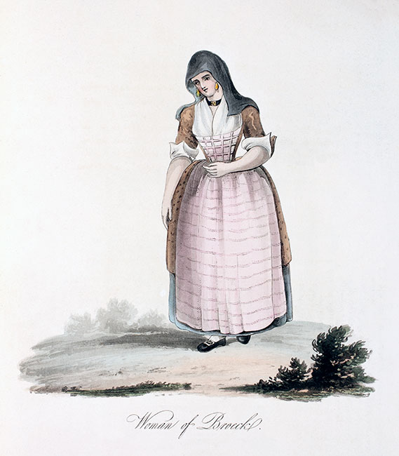 Villager of Broeck - Engraving reproduced and digitally restored by © Norbert Pousseur