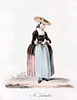 Vignet : Zeeuwse vrouw in feestjurk, circa 1800 - Afdruk gereproduceerd en digitaal gerestaureerd door © Norbert Pousseur